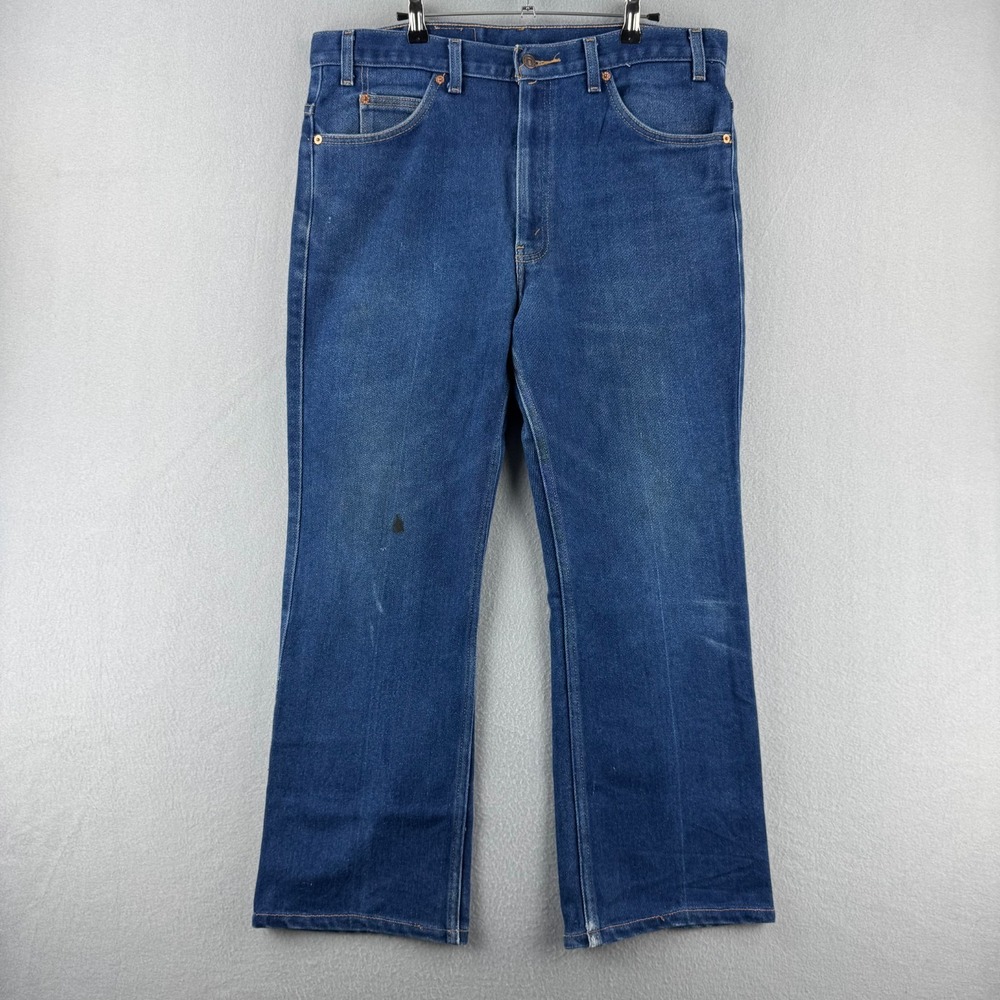 Vintage Levis Jeans MEns 38x30 (Fits 36x28) Blue 517 Bootcut Cotton Blend 2001